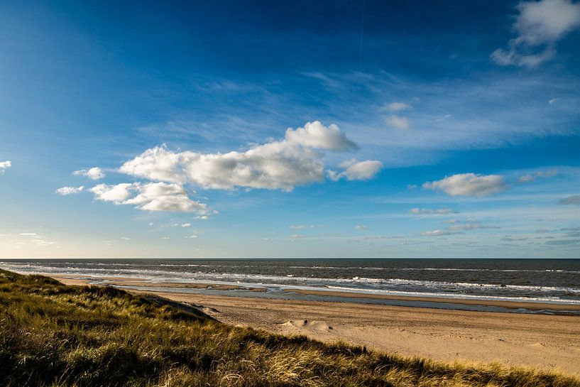 Strand an der Küste von Noordwijk von Linsey Aandewiel-Marijnen