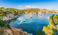 Mallorca, Panorama Cala Fornells, Spanien, Mittelmeer, Balearische Inseln.