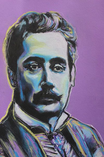 Porträt von Giacomo Puccini von Helia Tayebi Art