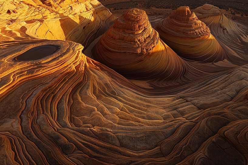 Dünen im goldenen Licht von fernlichtsicht