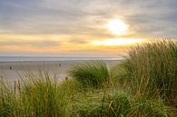 Zonsopgang in de duinen van Texel in de Waddenzee van Sjoerd van der Wal Fotografie thumbnail