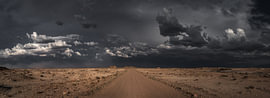 A storm brewing over a lonely road in Utah by Photo Wall Decoration