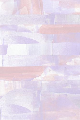 Pastel Hues Of Lavender And Peach