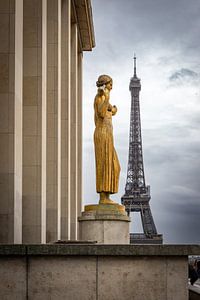 Trocadero en Eiffeltoren - Parijs van Awander