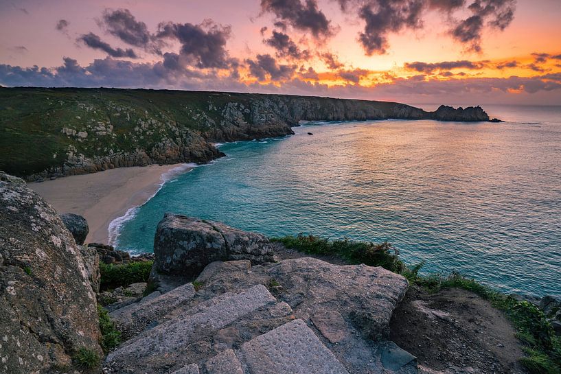 Porthcurno Beach by Loris Photography