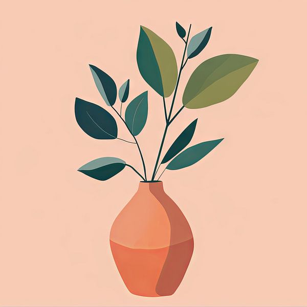 Moderne Pflanzenillustration von Poster Art Shop