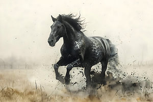 Pferd Skizze