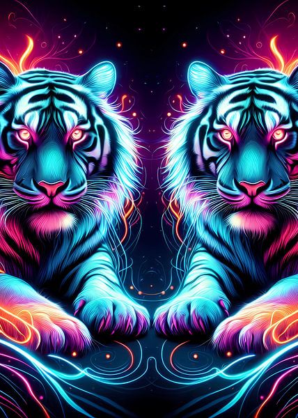 Twin tiger by San Creative
