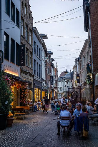 Blauwe uur in de Mechelsestraat