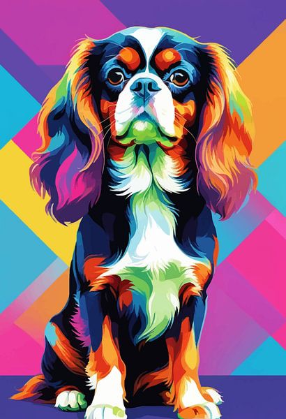 Cavalier King Charles Spaniel Pop Art par MIROKKU