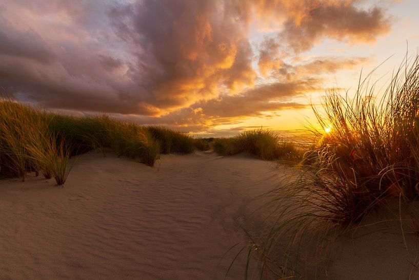 Sunset in the dunes by Henri De Wit