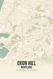 Vintage map of Oxon Hill (Maryland), USA. by Prints of Place