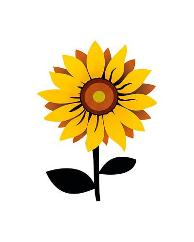 Abstracte zonnebloem