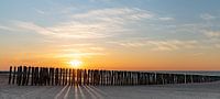 Strand bij ondergaande zon van Percy's fotografie thumbnail