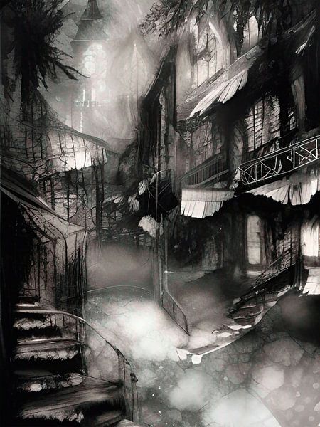 Eastern village street by Renato Daub