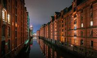 Speicherstadt Hamburg bei Nacht von Nils Steiner Miniaturansicht