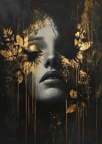 Goldener Traum | Mystische Frauen Goldene Blätter