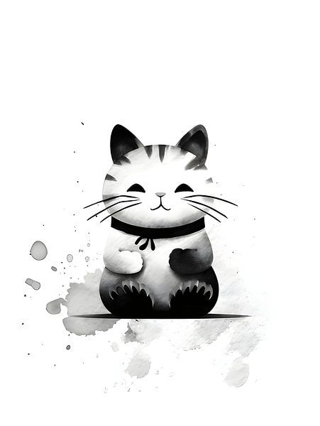 Maneki Neko für das Kinderzimmer von Moody Mindscape