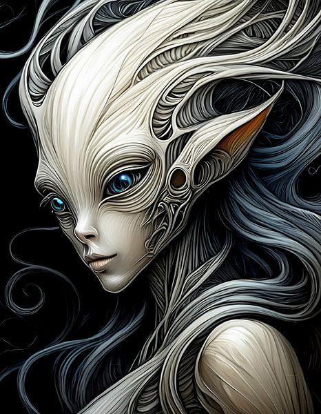 Alien 2 - Digitale Kunst von Reiner Borner
