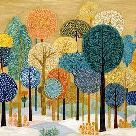 Whimsical Tree Landscape by Flower Studio
