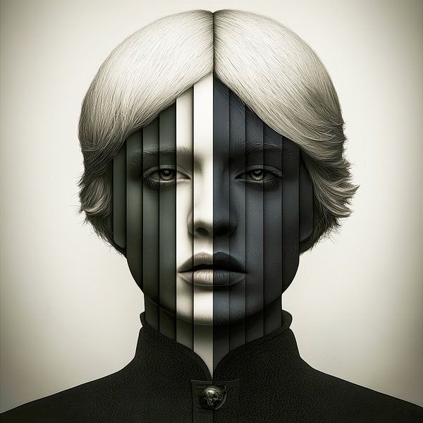 The face of the abyss by Klaus Tesching - Art-AI