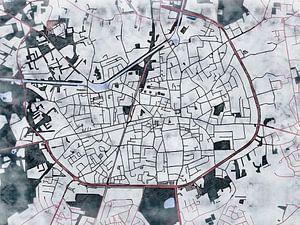 Carte de Turnhout avec le style 'White Winter' sur Maporia