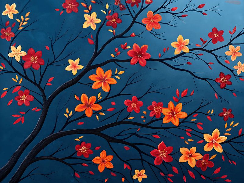 Crépuscule fleuri par Artistic