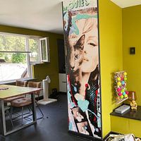 Photo de nos clients: Marilyn Monroe and Cat par Kathleen Artist Fine Art, sur fond d'écran