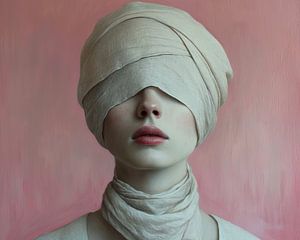 Porträt Minimalistisch Rosa | Gedämpfte Rose Enigma