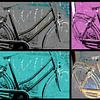 Collage Bicycle 2 van Nicky`s Prints