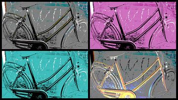 Collage Bicycle 2 van Nicky`s Prints