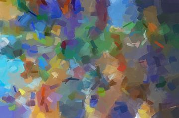 abstract kleuren compositie. van Paul Nieuwendijk