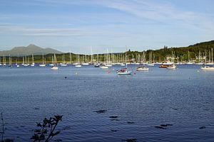 Hafen am Dunstaffnage Castle, Schottland, Vereinigtes Königreich