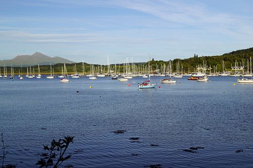 Haven bij Dunstaffnage Castle, Schotland, Verenigd Koninkrijk