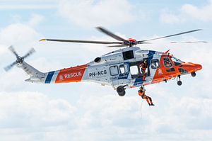 SAR helikopter van de Nederlandse Kustwacht