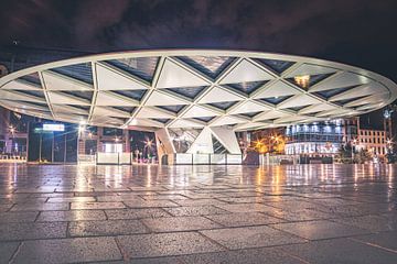 Rogierplein Brussel | Nachtfotografie | Architectuurfotografie van Daan Duvillier | Dsquared Photography