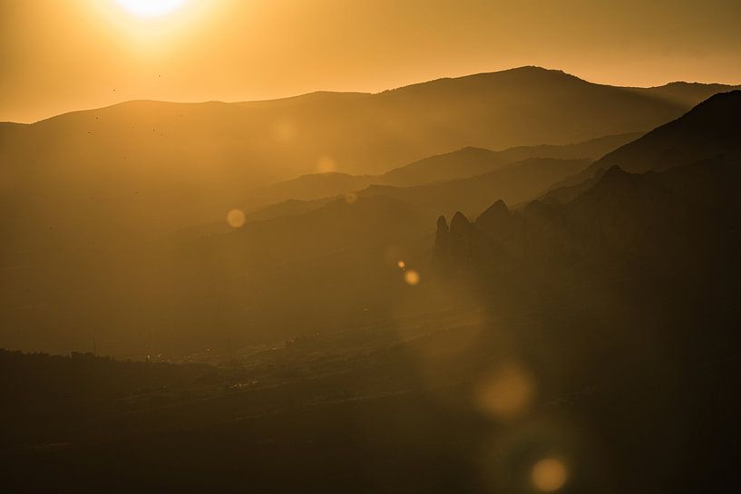 Coucher de soleil à Mirador de los Buitres, Espagne par Tobias van Krieken
