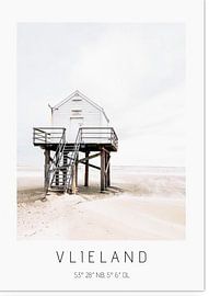 Rettungshäuschen auf Vlieland von Haikey Vlieland Fotografie