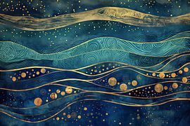 Wavy sea abstract by Bert Nijholt