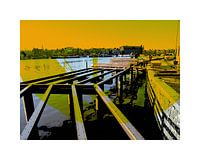 Highways over the Water - digitale art-print