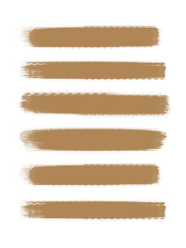 Golden Brushstrokes Abstract Wall Decoration