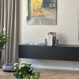 Kundenfoto: Caféterrasse am Abend (Vincent van Gogh), auf leinwand