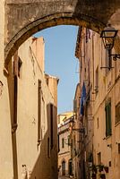 alte Straße in Alghero Sardinien
