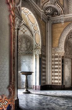 Abandoned baptismal font