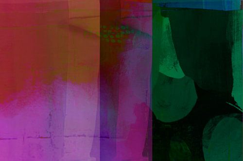 Moderne Abstraktion in warmen und gedeckten Farben