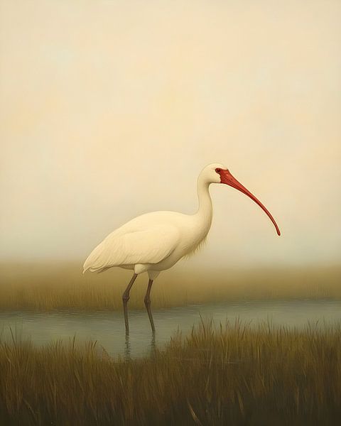 Vintage bird in swamp by But First Framing