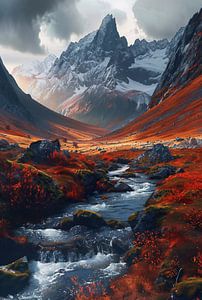 Herbstliche Traumlandschaft der Berge