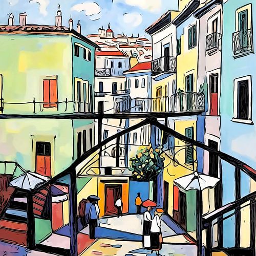 Lissabon in Portugal, motief 2