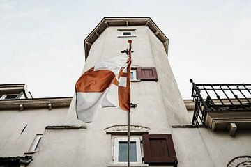 Amersfoort Flagge nach Sint-Elisabeth Gasthuis von Amersfoort Fotoprint