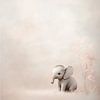 Enchanting Baby Elephant in Soft and Dreamy Spheres by Karina Brouwer